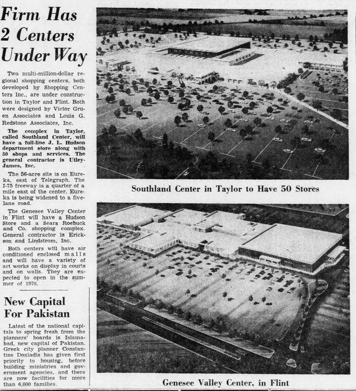 Southland Center - Oct 1968 Article On Opening